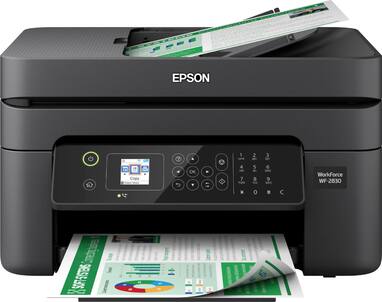 Epson - WorkForce WF-2830 Wireless All-in-One Printer - Black