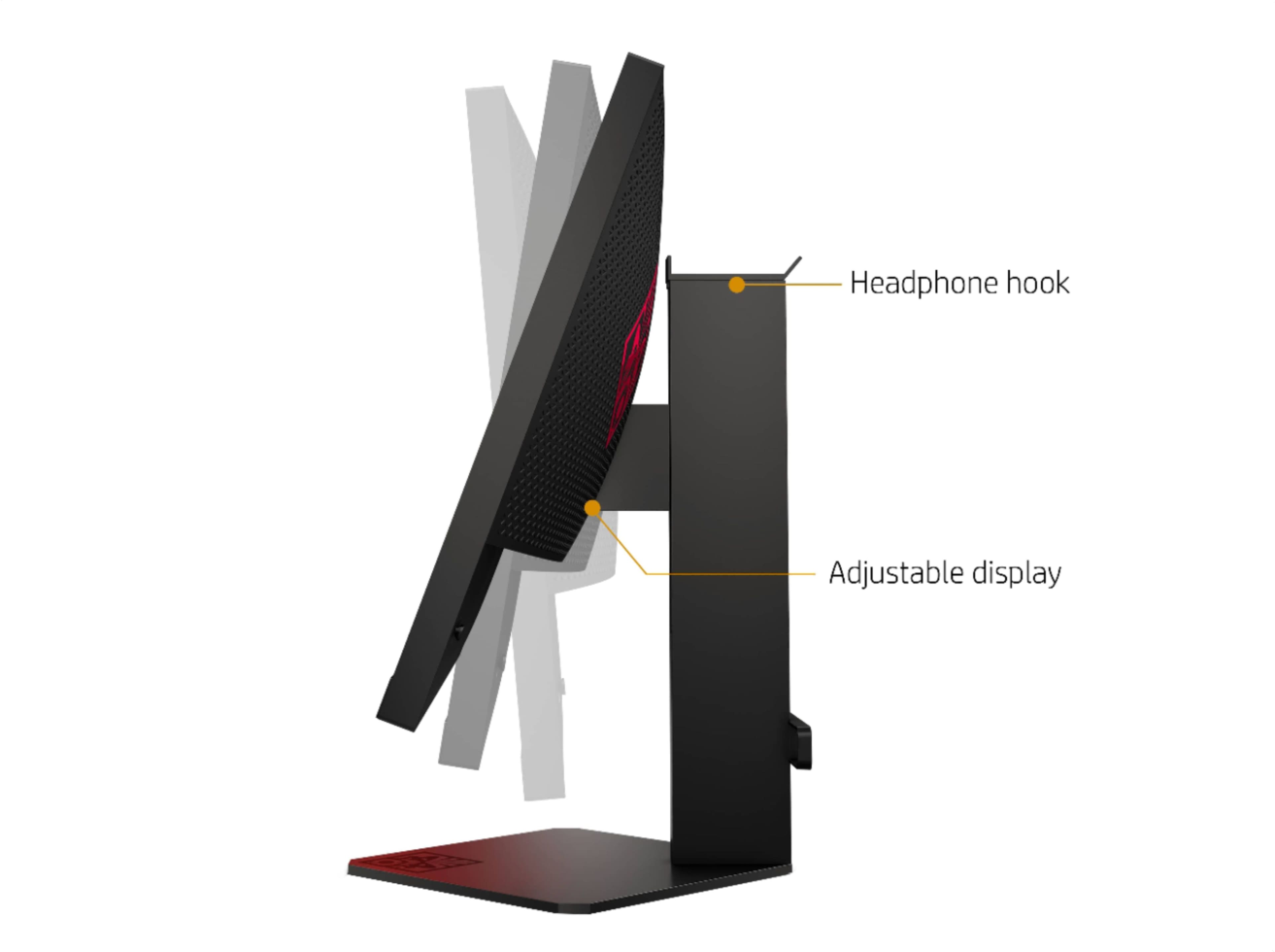 Alt View 16. HP OMEN - OMEN X 24.5" LED FHD G-sync Compatible Gaming Monitor (HDMI x2) - Black.