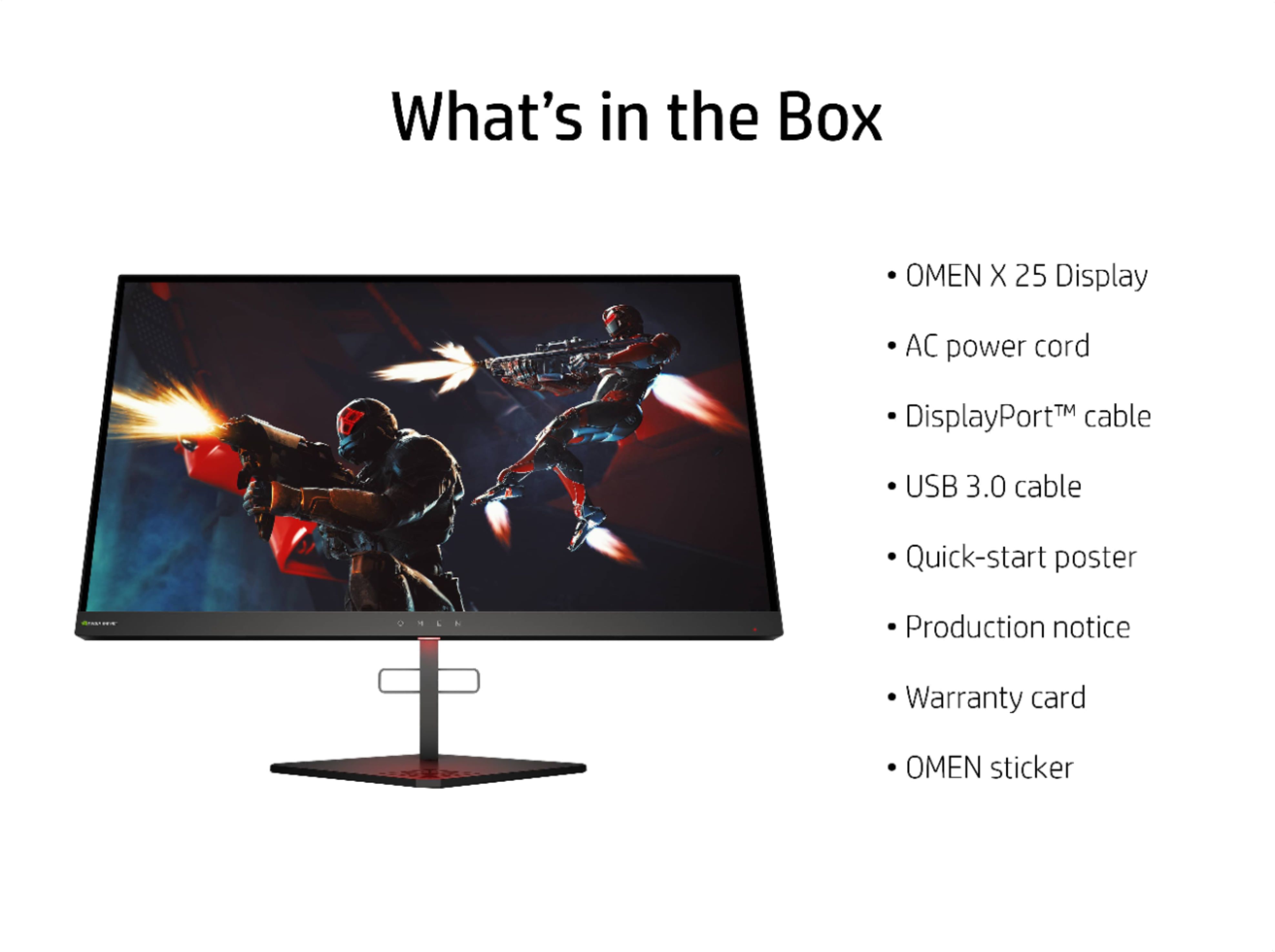 Best Buy: HP OMEN X 24.5" LED FHD G-sync Compatible Gaming Monitor