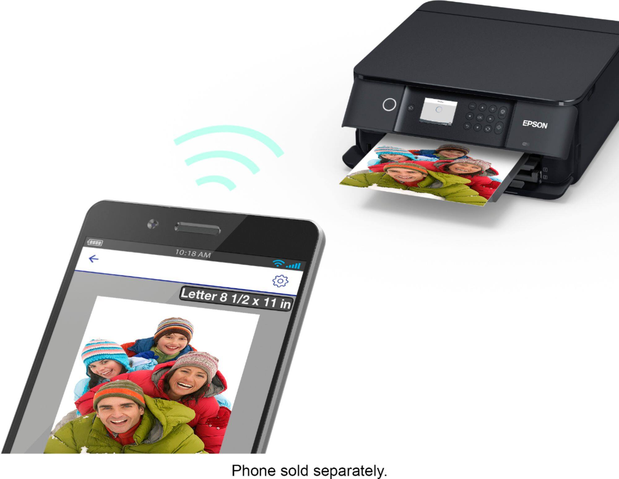 Alt View 18. Epson - Expression Premium XP-6100 Wireless All-In-One Inkjet Printer - Black.