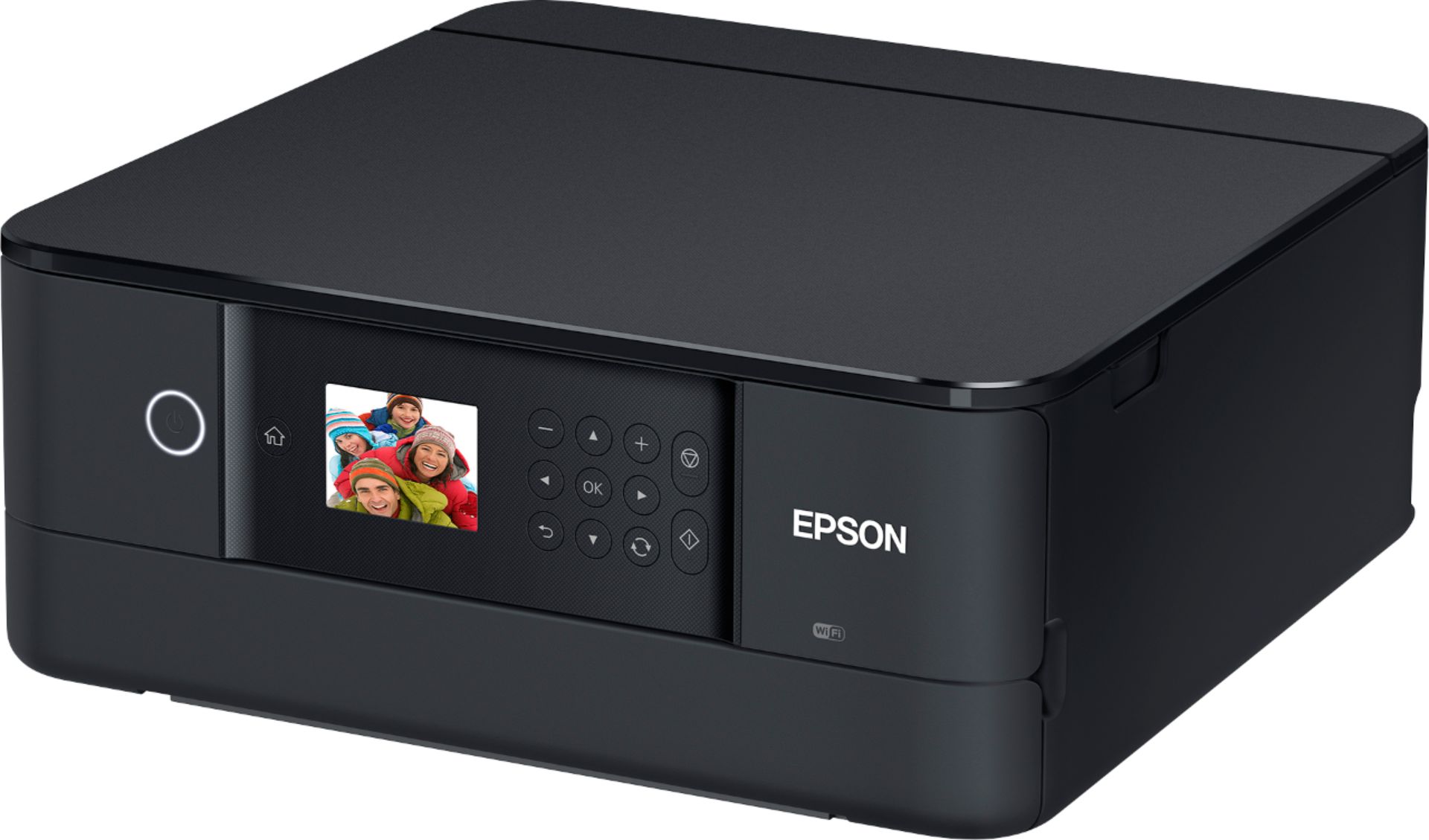 Left View: Epson - Expression Premium XP-6100 Wireless All-In-One Inkjet Printer - Black