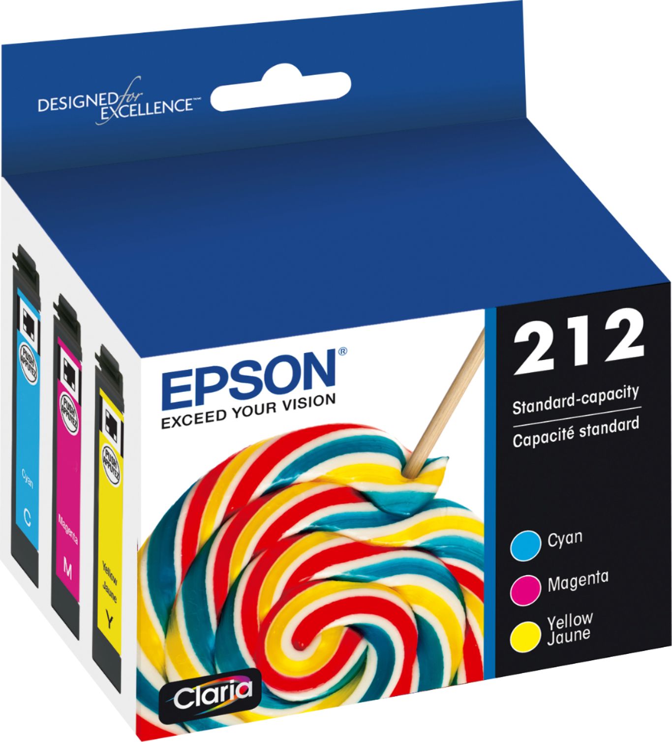 Epson 212 Multi Pack Standard Capacity Yellowcyanmagenta Ink Cartridges Epson Multi Ink 5391