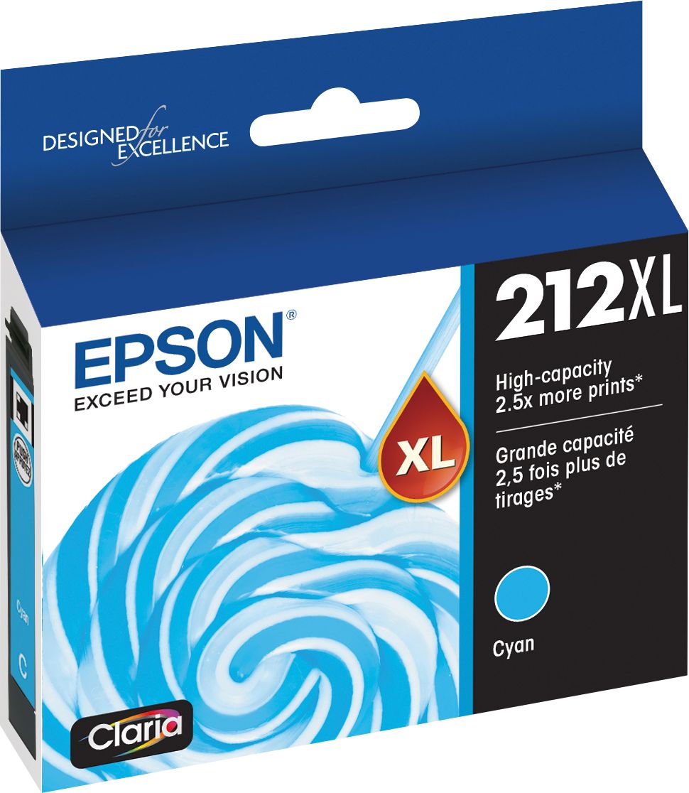 Best Buy Epson 212xl High Yield Cyan Ink Cartridge Epson Hicap Cyn Ink T212xl220s 1599