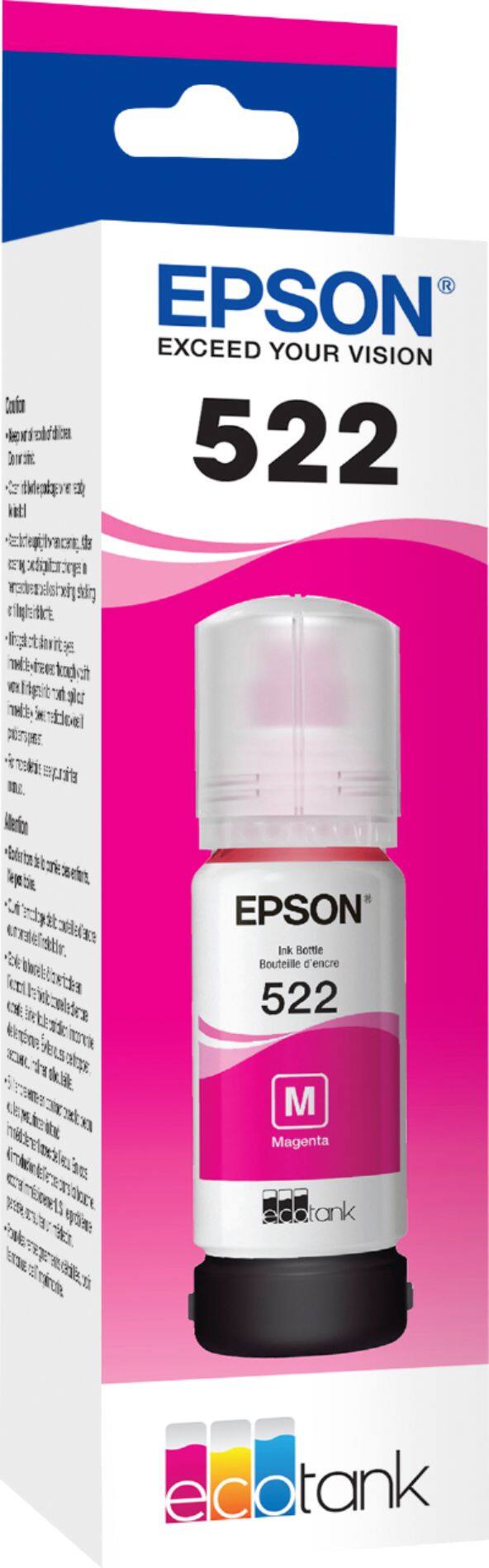 Alt View 11. Epson - EcoTank 522 Ink Bottle - Magenta.