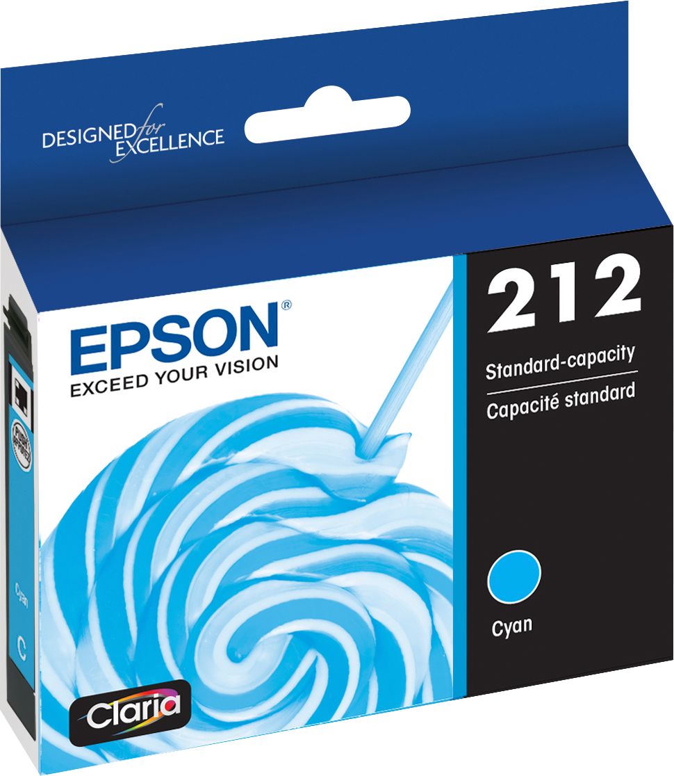 Best Buy Epson 212 Standard Capacity Cyan Ink Cartridge Epson Cyan Ink T212220 S 1538