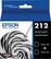 Front. Epson - 212 2-Pack Standard Capacity Ink Cartridges - Black.