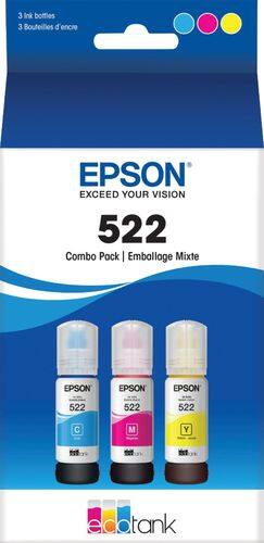 Epson 522 C/M/Y 3pk Ink Bottles - Cyan Magenta Yellow (T522520-CP)