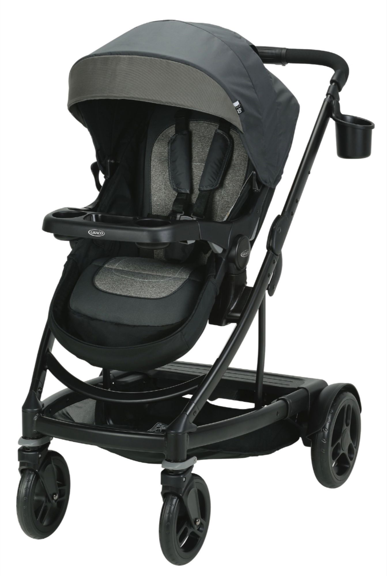 Left View: Graco - UNO2DUO Stroller - Bryant