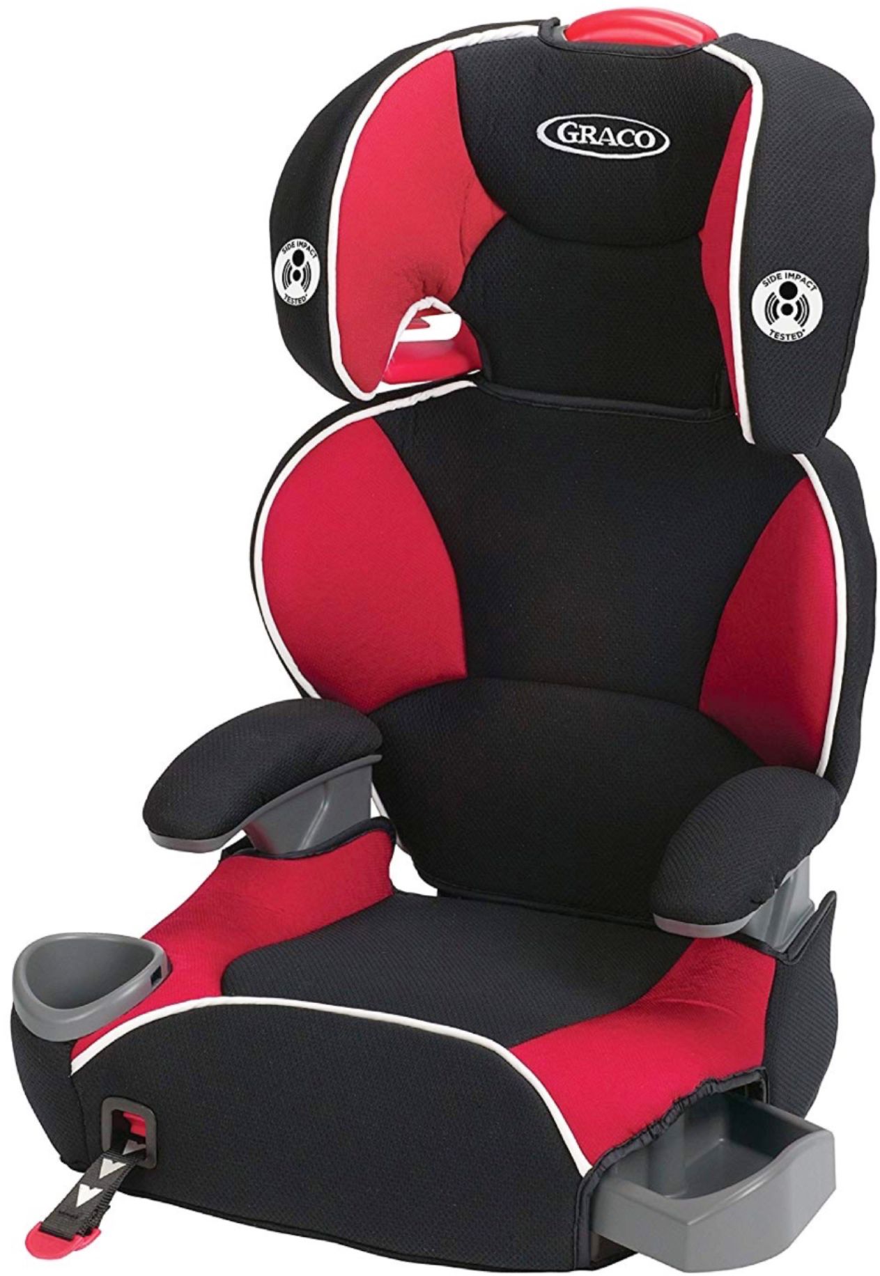 Left View: Graco - AFFIX Youth Booster Car Seat - Atomic