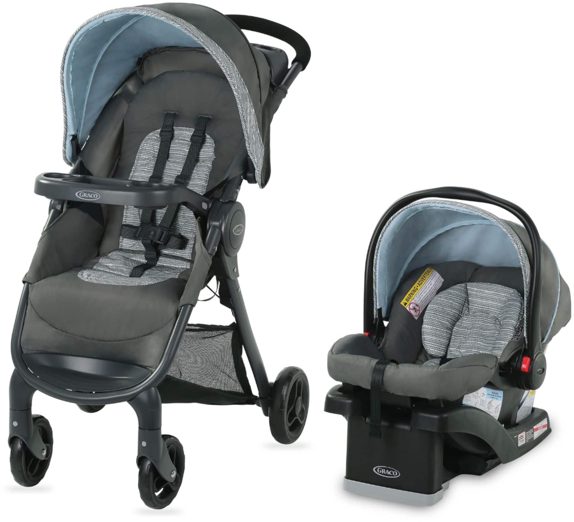 Angle. Graco - FastAction™ SE Travel System - Carbie.