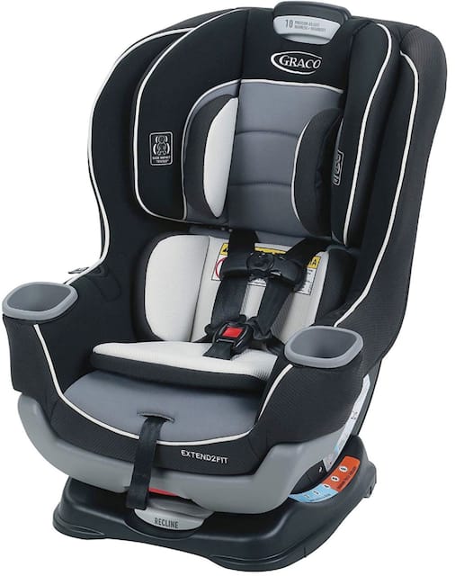 Graco - Extend2Fit Convertible Car Seat - Gotham - Angle_Zoom. 1 of 6 . Swipe left for next.