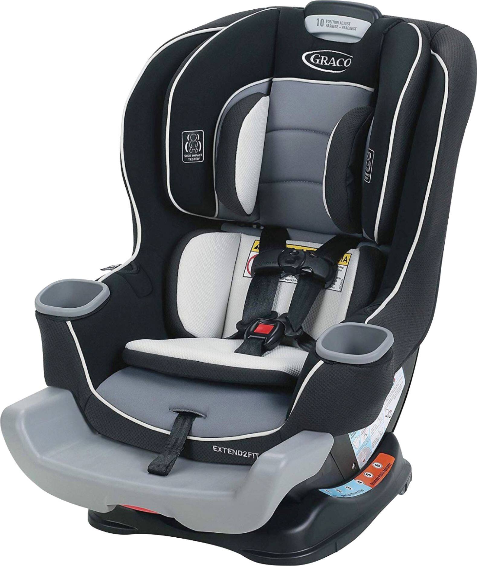 Graco Extend2Fit Convertible Car Seat, Rear-Facing And...