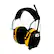 Front. 3M - WorkTunes AM/FM Hearing Protector - Black/Yellow.