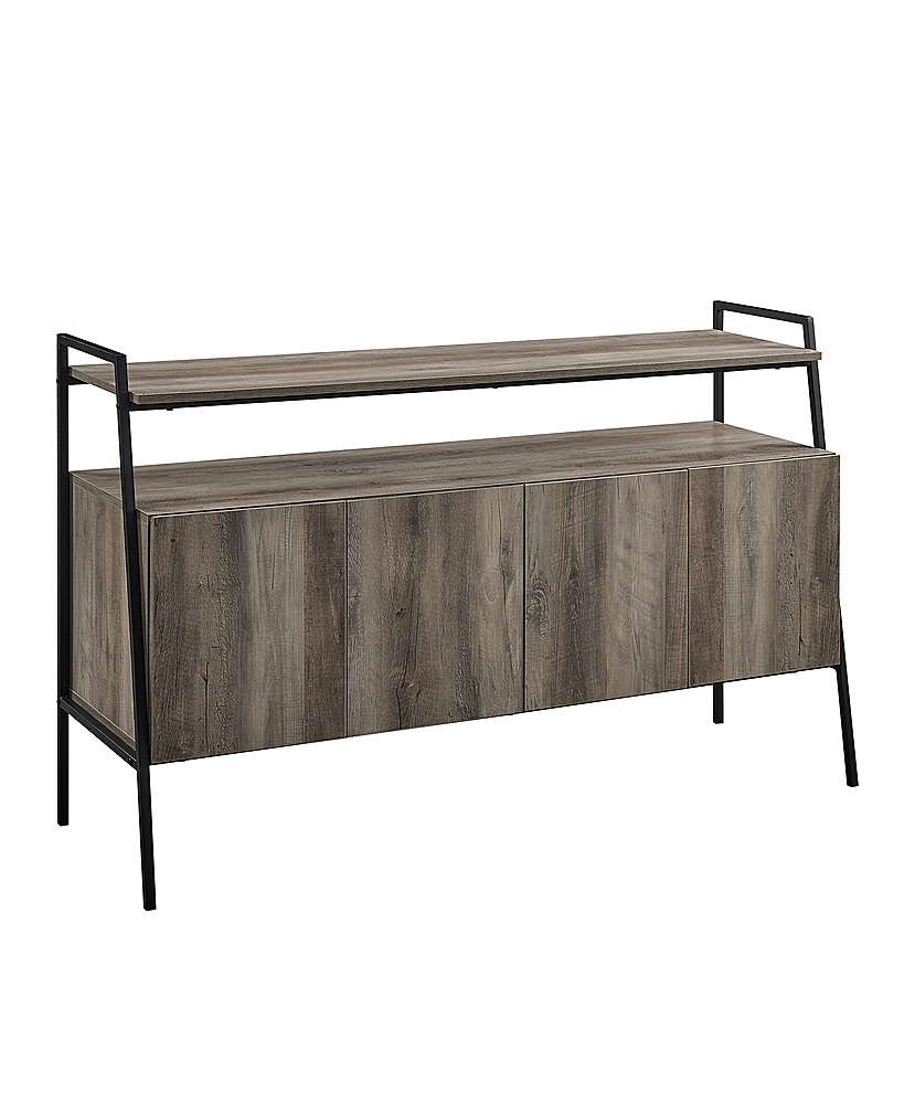 Angle View: Walker Edison - Mid Century Mardern TV Stand for TVs Up to 55" - Grey Wash