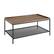 Angle. Walker Edison - Modern Tray Top Rectangular Coffee Table - Black/Dark Walnut.