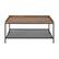 Front. Walker Edison - Modern Tray Top Rectangular Coffee Table - Black/Dark Walnut.