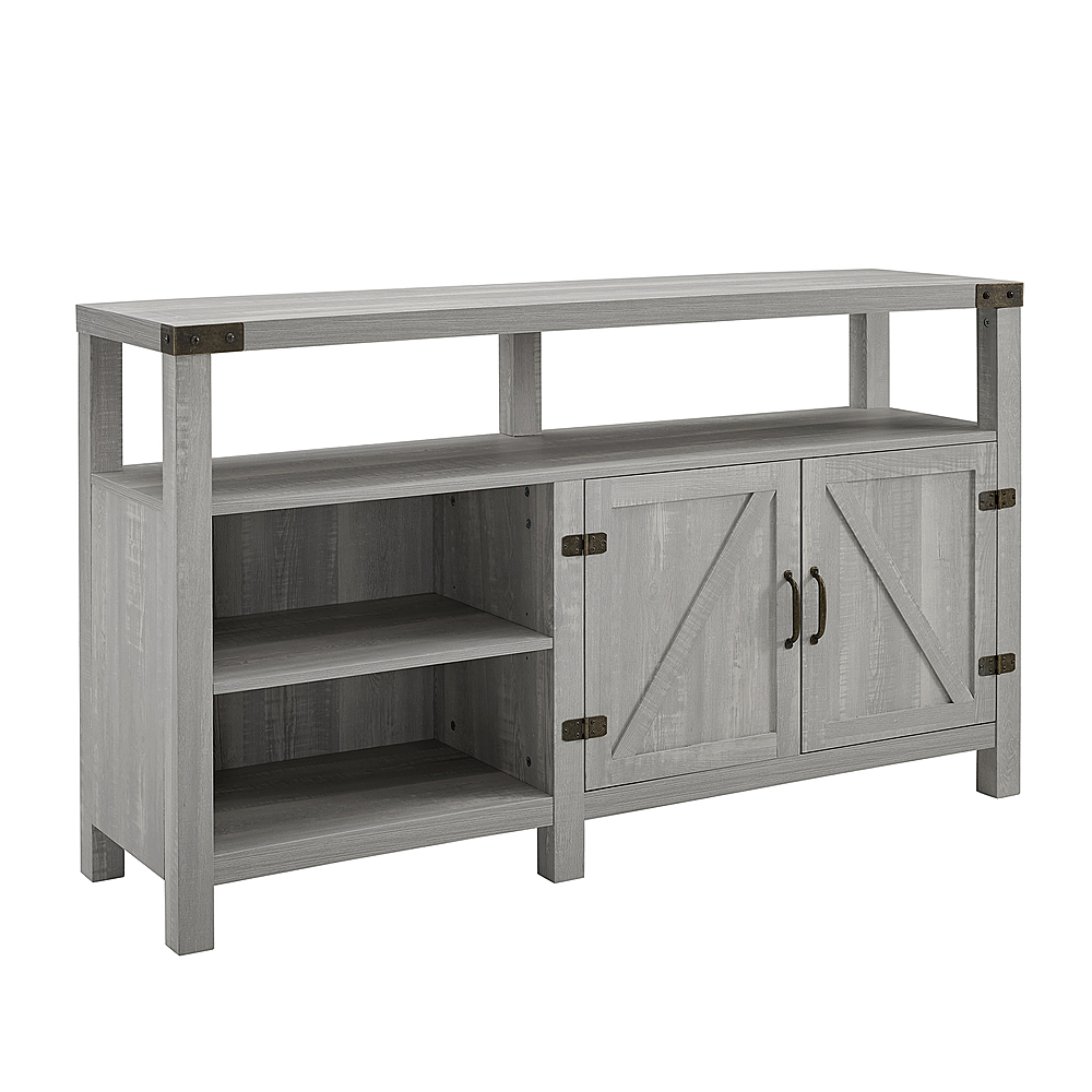 Angle View: Walker Edison - TV Cabinet for Most Flat-Panel TVs Up to 60" - Stone Grey