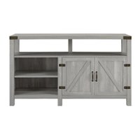 Walker Edison - TV Cabinet for Most Flat-Panel TVs Up to 60" - Stone Grey - Front_Zoom