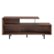 Front. Walker Edison - Modern Geometric TV Stand for Most Flat-Panel TV's up to 65" - Dark Walnut.