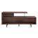 Front. Walker Edison - Modern Geometric TV Stand for Most Flat-Panel TV's up to 65" - Dark Walnut.