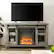 Alt View 1. Walker Edison - Rustic Two Sliding Door Fireplace TV Stand for Most TVs up to 52" - Grey Wash.