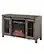Left. Walker Edison - Rustic Two Sliding Door Fireplace TV Stand for Most TVs up to 52" - Grey Wash.
