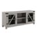 Angle. Walker Edison - Rustic Farmhouse TV Stand Cabinet for Most TVs Up to 60" - Stone Gray.