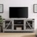 Alt View 1. Walker Edison - Rustic Farmhouse TV Stand Cabinet for Most TVs Up to 60" - Stone Gray.