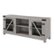 Left. Walker Edison - Rustic Farmhouse TV Stand Cabinet for Most TVs Up to 60" - Stone Gray.
