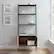 Alt View 14. Walker Edison - 72" Industrial Ladder 5-Shelf Storage Bookcase - Rustic Oak.