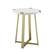 Angle. Walker Edison - Urban Industrial Side Table - Faux Marble/Gold.