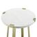 Alt View 12. Walker Edison - Urban Industrial Side Table - Faux Marble/Gold.