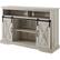 Alt View 13. Walker Edison - Sliding Barn Door Highboy Storage Console for Most TVs Up to 56" - White Oak.
