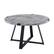 Angle. Walker Edison - Round Rustic Coffee Table - Faux Concrete.