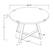 Alt View 13. Walker Edison - Round Rustic Coffee Table - Faux Concrete.