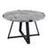 Left. Walker Edison - Round Rustic Coffee Table - Faux Concrete.
