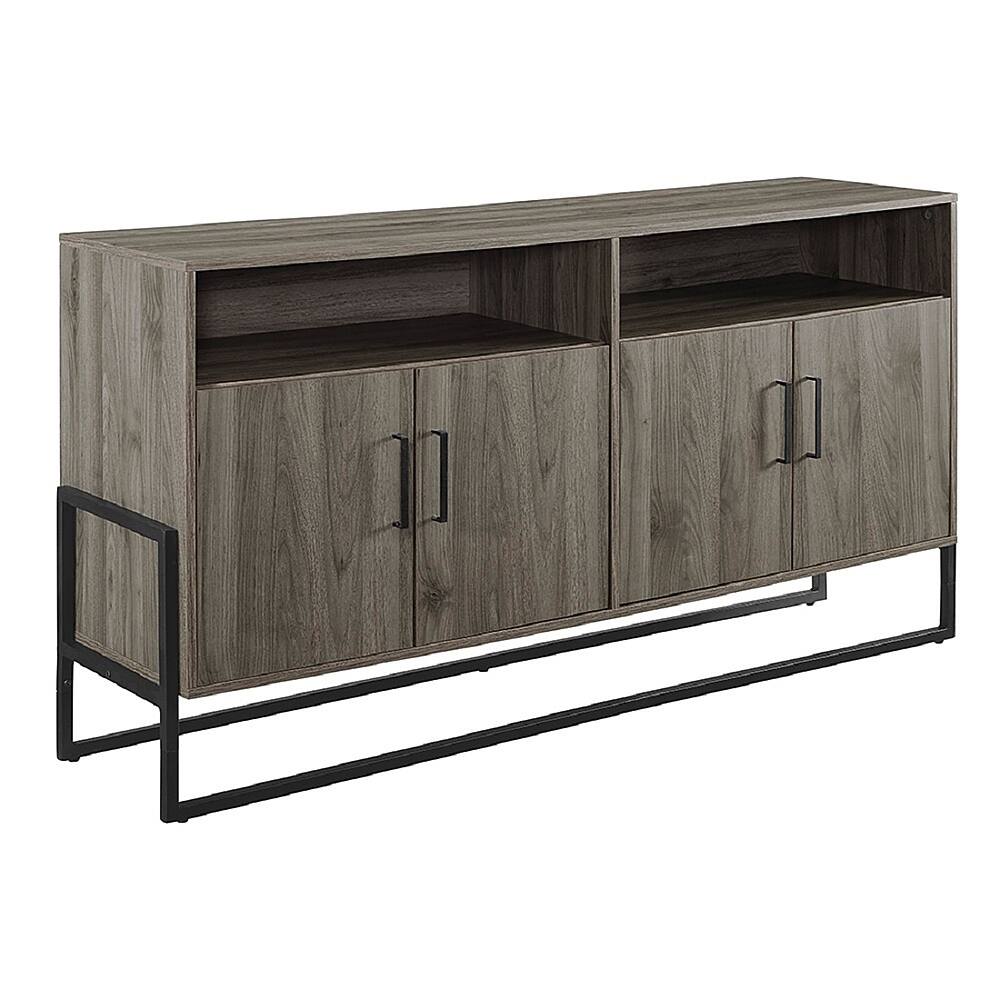 Angle View: Walker Edison - TV Cabinet for Most TVs Up to 65" - Slate Gray