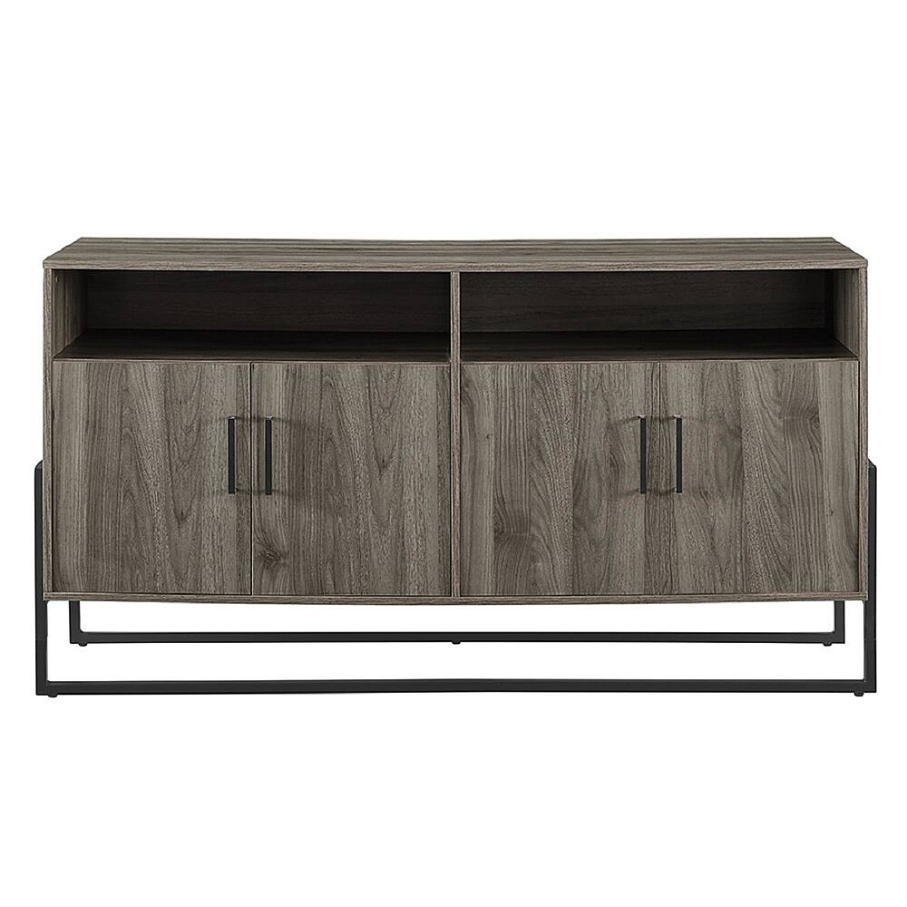 Front. Walker Edison - TV Cabinet for Most TVs Up to 65" - Slate Gray.