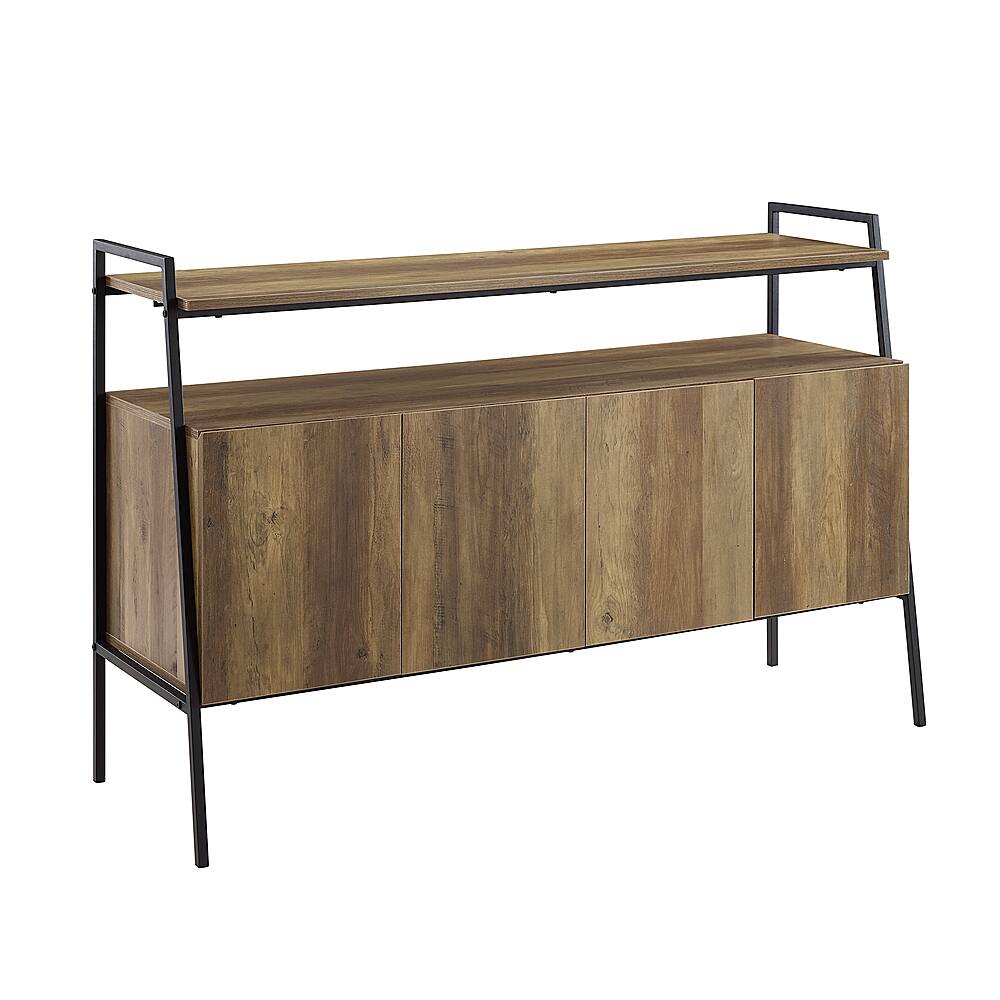 Angle View: Walker Edison - Mid Century Mardern TV Stand for TVs Up to 55" - Rustic Oak