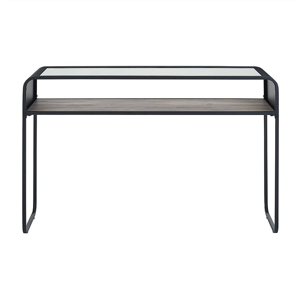 Walker Edison Rectangular With Contoured Side Table BBF46CURETGW - Best Buy