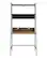 Front. Walker Edison - Modern Ladder Wood Computer Desk - Rustic Oak.