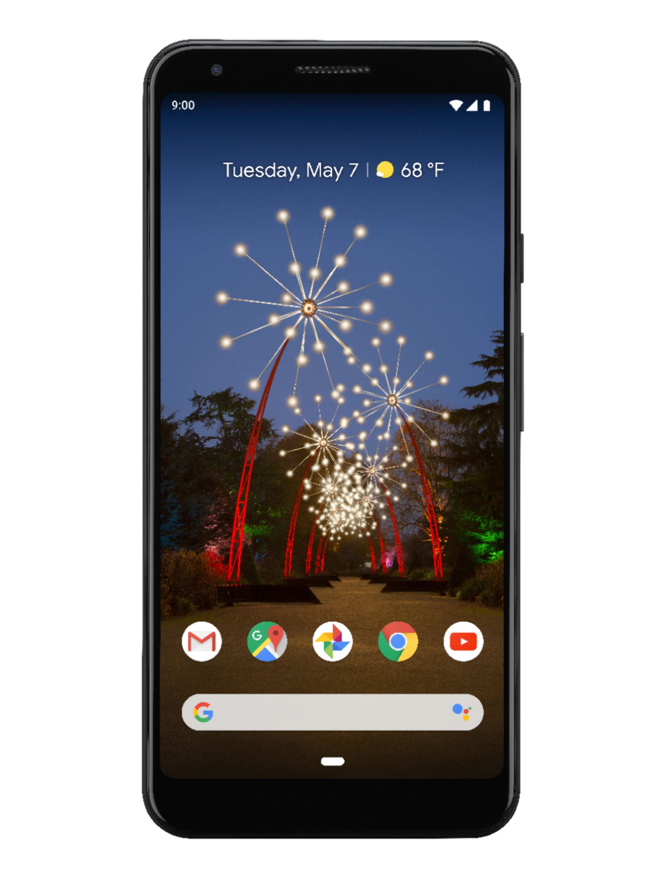 Front. Google - Pixel 3a XL- 64GB (Unlocked) - Just Black.