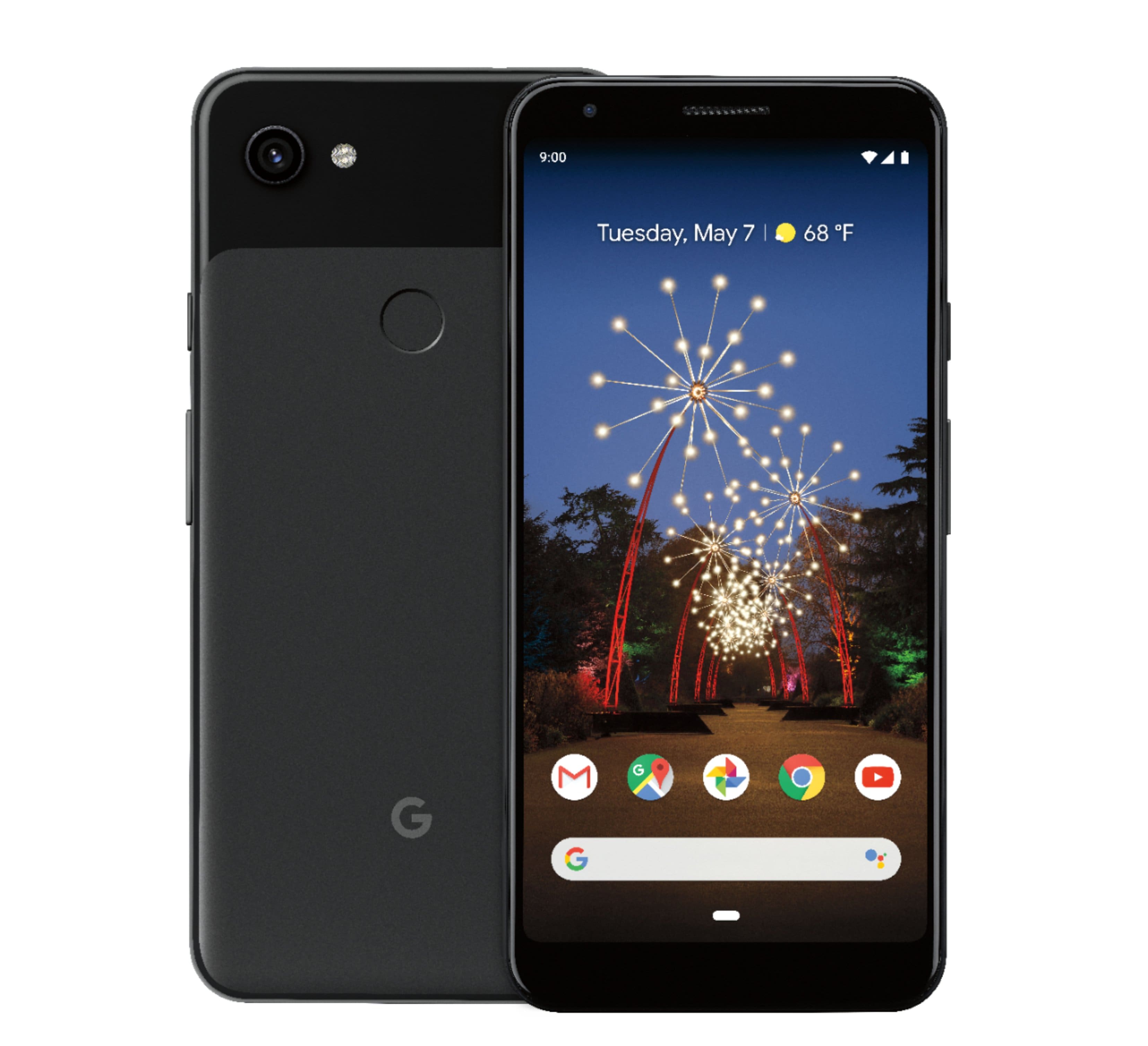Alt View 12. Google - Pixel 3a XL- 64GB (Unlocked) - Just Black.