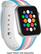 Angle. Modal™ - Active Silicone Band for Apple Watch 42, 44, 45mm (Series 1-8) and Apple Watch Ultra 49mm - Transgender Flag Stripe.