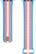 Alt View 11. Modal™ - Active Silicone Band for Apple Watch 42, 44, 45mm (Series 1-8) and Apple Watch Ultra 49mm - Transgender Flag Stripe.