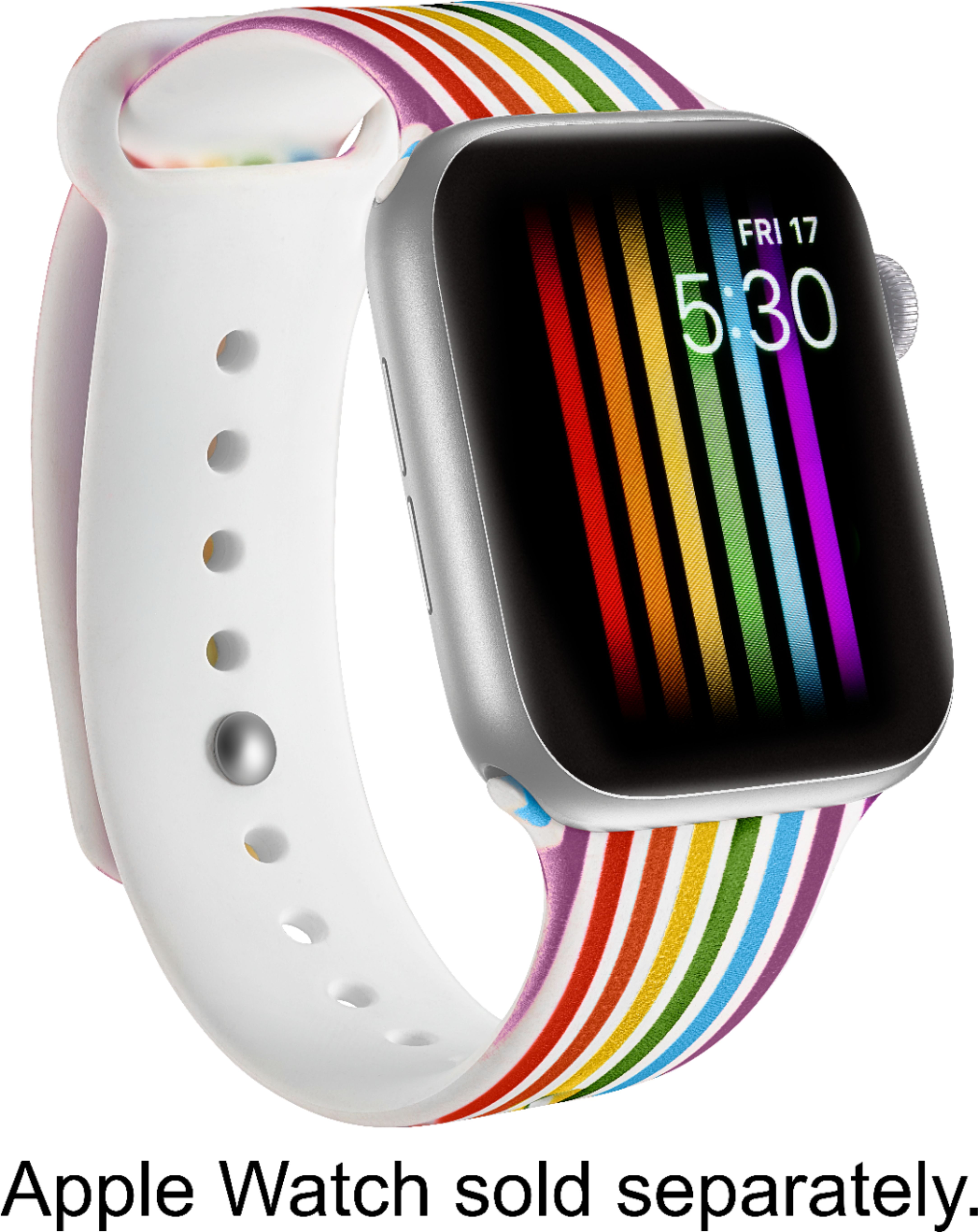 Modal Active Silicone Band For Apple Watch 42mm And 44mm Pride Stripe Md Awb44wpr Best Buy
