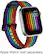 Angle. Modal™ - Woven Nylon Band for Apple Watch 42, 44, 45mm (Series 1-8) and Apple Watch Ultra 49mm - Pride Stripe.