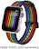 Alt View 16. Modal™ - Woven Nylon Band for Apple Watch 42, 44, 45mm (Series 1-8) and Apple Watch Ultra 49mm - Pride Stripe.