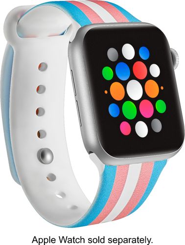 Modal™ - Active Silicone Band for Apple Watch® 38mm and 40mm - Transgender Flag Stripe