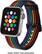 Left. Modal™ - Woven Nylon Watch Band for Apple Watch 38mm, 40mm and Apple Watch Series 8 41mm - Pride Stripe.